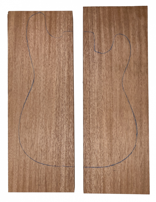 Body Cedro / "Spanish Cedar" A Standard Grade, 49mm, 2-pcs. non-glued